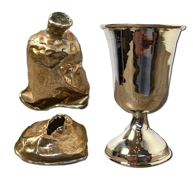 Chelsea Plating Company has meticulously restored a once tarnished and significantly damaged kiddush cup. Through dedicated sterling silver repair and expert polishing, the cup has been returned to its original luster, echoing the sanctity and tradition it represents. This revival not only reinstates the cup's functional purpose but showcases the prowess of Chelsea Plating Company in antique restoration and sterling silver refinement.